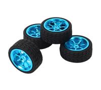 Rc Jeu De Pneus Compatible avec WlToys A949 A959 A969 A979 K929 A959-B A969-B A979-B K929-B 1/18 Rc Voiture Roues pour 4Pcs Jantes Et Pneus en Alliage