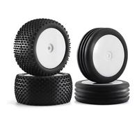Rc Jeu De Pneus Compatible avec XB2 pour Serpent SRX2 SRX4 pour Bandit pour Tekno 1/10 2WD RC Off-Road Car Pneus en Caoutchouc Roues 82 Mm 87 Mm Pneus