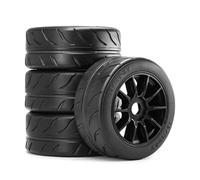 Rc Jeu De Pneus pour ARRMA pour Infraction 6S F1 pour Limitless Fireteam pour Felony 1/7 1/8 sur Les Roues Route Pneus Dérivent Hors Véhicules Camions À Chenilles(Black)