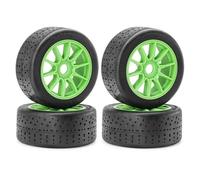 Rc Jeu De Pneus pour ARRMA pour Infraction 6S F1 pour Limitless pour Felony Fireteam pour Racing 1/8 1/7 Roues Pneu sur Route Remplacement Modifié Remplacer(Green)