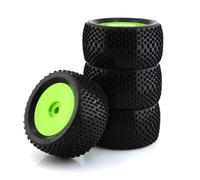 Rc Jeu De Pneus pour Arrma pour Typhon 6S pour Talion 4WD pour HPI pour HSP pour Racing 1/8 Pneus Roues Camion 17mm Hex OD 140mm Monster Car RC Hors Route Réparations(Green)