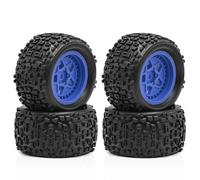 Rc Jeu De Pneus pour Arrma pour Typhon pour Granite pour Grom W265 1/18 Gros Pneu pour Roche Adapté Au Petit Modèle Accessoire De Remplacement Modifié Remplacer(Blue)
