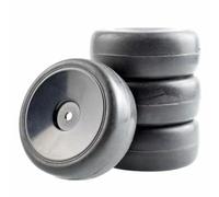 Rc Jeu De Pneus Pour HSP Pour HPI 1/10 RC 9071-6018 Pneus Lisses Pour Voitures Course Ensembles Roues Accessoires De Mise À Niveau Pour Voitures De Tourisme Pièces De Rechange(Black)