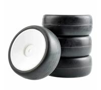 Rc Jeu De Pneus Pour HSP Pour HPI 1/10 RC 9071-6018 Pneus Lisses Pour Voitures Course Ensembles Roues Accessoires De Mise À Niveau Pour Voitures De Tourisme Pièces De Rechange(WHITE)