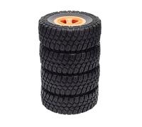 Rc Jeu De Pneus pour Huanqi 727 pour Slash pour Buggy RP2046 pour Remo 1:10 Pneus Roue Court Course Camion Modèle Voitures Cours D'exécution RC Pièces Voiture Accessoires(Orange)