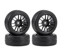 Rc Jeu De Pneus pour WLtoys pour Sakura D3 D4 pour Tamiya pour TT02 pour Racing 1/10 1/12 1/14 4pc 64mm 1.9 Pouces Roues Caoutchouc Pneus 12mm Hex RC Drift Car