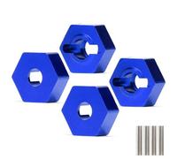 Rc Jouets Accessoires pour Arrma BIG pour Rock pour Granite 1/10 1/8 Voiture RC 3S 14 Mm Hexagone De Roue Adaptateur Moyeu 4 Pièces AR310779 AR310871(Blue)