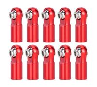 Rc Jouets Accessoires pour Axial pour SCX10 pour Trx4 pour Tamiya CC01 D90 1/10 10pcs Cravate Liaison Métal M4 Joint Balle D'extrémité Tige RC Nabiller Mettre À Niveau Les Pièces(Red)