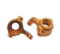 Rc Jouets Accessoires pour Himoto E18 1/18 Pièces Rechange Voiture RC pour Porte-fusées Direction Aluminium Fusées Gauche/Droite Pièces Décoratives Modèles pour Compatibles(Yellow)