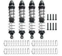 Rc Jouets Accessoires pour Losi pour Mini pour LMT 4x4 1/18 Amortisseurs Hydrauliques Alliage D'aluminium pour Monster Truck Pièces De Rechange Décoratives Améliorées(Silver)