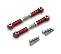 Rc Jouets Accessoires Pour MJX 14210 14209 1/14 RC Car Metal Upgrade Retrofitting Steering Rod Accessories Replacement Parts(Red)