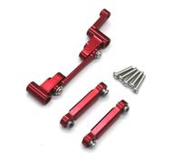 Rc Jouets Accessoires pour MJX 14303 14301 14302 1/14 RC 4WD Télécommande Voiture Pièces De Mise À Niveau Métal Tige D'assemblage Direction(Red)