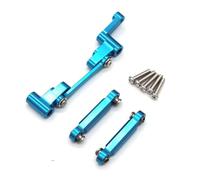 Rc Jouets Accessoires pour MJX 14303 14301 14302 1/14 RC 4WD Télécommande Voiture Pièces De Mise À Niveau Métal Tige D'assemblage Direction(Blue)