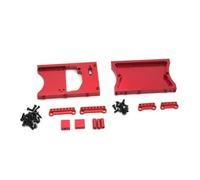 Rc Jouets Accessoires pour MN D90 D91 D96 pour MN98 99S Pièces De Mise À Niveau Métal Véhicule Télécommandé Poutre Arrière Cabine Boîtier Direction(Red)