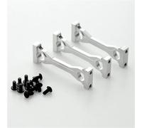 Rc Jouets Accessoires pour Tamiya pour Actros pour Man 1/14 3 Pièces Support De Châssis Central en Métal RC Camion Tracteur Remorque Benne Voiture pour Scania Pièces Mise À Niveau(Silver)