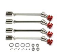 Rc Jouets Accessoires pour Traxxas pour MAXX pour Widemaxx 1:10 Pièces Mise À Niveau Métal 8996X Kit CVD d'arbre Allongé Acier Modèles Voitures sur Chenilles RC 89086-4(Silver Red)