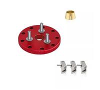 Rc Jouets Accessoires pour TRAXXAS pour Nitro pour Slash pour Rustler T-maxx 4142 4146 3281 Ensemble Cloche d'embrayage Volant Métal Accessoires Pièces Mise À Niveau Voiture RC(Red)