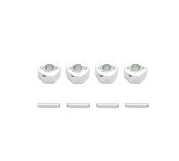 Rc Jouets Accessoires Pour Traxxas Pour Slash 4x4 Pour MJX H16 16207 1/10 4 Pièces Aluminium Roue Moyeu Hexagonal Adaptateur Support Épaisseur 12 Mm 7 RC De Mise À Niveau(Silver)