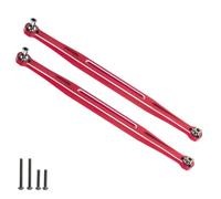 Rc Jouets Accessoires pour Traxxas pour X-maxx pour WideMaxx 8S pour XRT 7897 1/5 1/6 2 Pièces Maillons d'orteil Métal 202.5mm Biellette Liaison Pièces Mise À Niveau Voiture RC(Red)