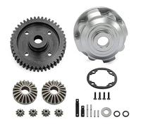 RC Jouets Améliorations Pour Traxxas Pour Maxx Pour Slash Pour UDR Pour WideMaxx 1/10 1/8 Kit Complet Différentiel Avant/arrière/central Métal 37T 13T) Avec Engrenages Acier(Center silver)