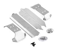 RC Jouets Améliorations Pour Traxxas Pour Maxx V2.0 Avec Pour Widemaxx Monster 1/10 : 5 Plaques De Protection De Châssis Avant Et Arrière En Acier Inoxydable