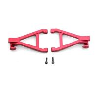 RC Jouets Améliorations Pour Traxxas Pour Slash Pour Summit Pour E-Revo 1/16 Essieu Fusées Direction Pièces Rechange Métalliques Bras Suspension Plaque Protection Axe(Red,Slash Rear Lower)