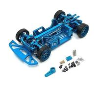 RC Jouets Améliorations Pour WLtoys Pour Mini-Q9 1/28 Mise À Niveau Métal Cadre À Empattement Multiple 4WD RC Pièces Modification Mise À Niveau Voiture(Blue)