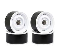 RC Jouets Composants Pour Axial Pour SCX10 Pour Traxxas Pour TRX4 D90 Pour Redcat Gen8 1/10 Moyeu De Roue Pour Voiture Radiocommandée Jante Métal 1.9 Beadlock 165 G/pièce(White)