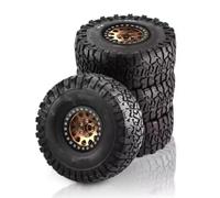 RC Jouets Composants Pour Axial Pour SCX10 RR10 AX10 Pour Wraith 90048 90018 KM2 1/10 4 Jantes Beadlock 1,9 Pouces Pour Voiture Radiocommandée, Pneus En Caoutchouc Pour Rock Crawler(Brown)