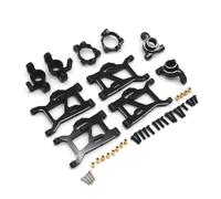 RC Jouets Composants Pour Gladiator 1/14 Pour ZD Pour Racing MT16 BX12 X12S Pour JIUSI PT14R Métal 5 Pièces Pour Bras Oscillant Coupelle De Direction Télécommande Pièces De Voiture(Black)