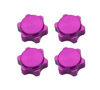 RC Jouets Composants Pour HSP Pour Axial Pour HPI Pour Himoto 1/8 Pièces Rechange Voiture Tout-terrain Camion RC Hop-Up 4 Écrous Hexagonaux Roue Aluminium Cache Fin 17 Mm(Purple)