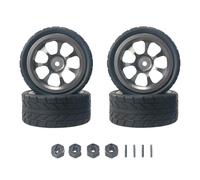 RC Jouets Composants Pour Hyper Go Pour MJX 14301 14303 1/14 Télécommande Voiture Rc Modification Mise À Niveau Moyeu De Roue En Métal Connecteur Pneu Pièces Rechange(Titanium)