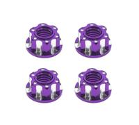 RC Jouets Composants Pour Trx4 Pour Trx6 Pour HSP Pour Axial Pour SCX10 D90 D110 1/10 Écrous de blocage roue RC pour Traxxas Pour Slash pièces Pour RGT 4 écrous pneu M4(Purple)