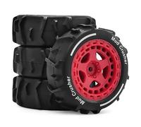RC Jouets Modèles Pièces Pour Arrma Pour Typhon Pour Grom 1/14 Pour Sable Creusant Neige Plage Pneus Pour Jouets Rc Réparation Modifier Mise À Niveau Pièces Accessoires(Red)