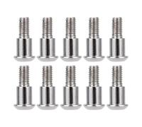 RC Jouets Modèles Pièces pour Axial pour SCX10 AR44 AR45 Vanquish F10 pour Capra F9 Essieu 1/10 RC Voiture M3x4x10mm Tête Hexagonale Incision Kingpin Vis À Épaule 10 Pièces(Silver)