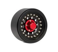 RC Jouets Modèles Pièces pour SCX10 III RR10 pour Capra TRX6 pour TRX4 VS4 BRX01 pour Élément pour Enduro 1/10 RC Voiture Alliage D'aluminium 1.9 Pouces Jantes Moyeu Roue Beadlock(Black,1PCS)