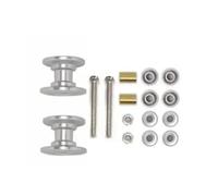 RC Jouets Modèles Pièces Pour Tamiya Pour Mini 4WD 2 Galets Guidage Doubles Aluminium 12-13 Mm 95423 Pièce Rechange Légère Accessoires Modèles Réduits Voitures Radiocommandées(Silver)