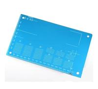 RC Jouets Modèles Pièces Pour Tamiya Pour Mini 4WD Plaque Réglage Aluminium 94823 Outil Plaque D'inspection Pour Circuit Shuntage Pièces Modèles Réduits Voitures Course(Blue)