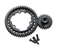 RC Jouets Modèles Pièces Pour Traxxas Pour X-maxx X0-1 Pour Maxx Pour E-REVO M1 Ensemble D'engrenages Moteur Acier Trempé 46T 50T 52T 54T Pignon Droit 18T/20T/22T Pièces Rc(52T 23T)