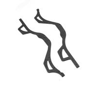 RC Jouets Pièces Compatible Avec Axial Pour SCX10 Pro Comp 1/10 Pièces De Mise À Niveau Voiture À Chenilles RC, Motif Fibre De Carbone Gauche/droite Support De Châssis Et Rail