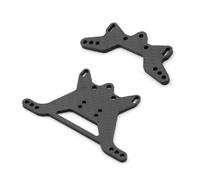 RC Jouets Pièces Compatible Avec Tamiya Pour TT-02B 1/10 Pièces De Mise À Niveau Voiture Télécommandée, Plaque De Tour D'amortisseur Avant Et Arrière En Fibre De Carbone