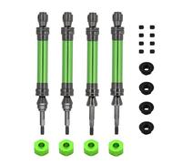 RC Jouets Pièces pour Traxxas pour Slash pour Rustler pour Stampede pour Hoss pour VXL 4X4 1/10 Arbre D'entraînement Avant Arrière Remplacement Pièces Mise Voiture CVD RC(Green,Size 4pcs)