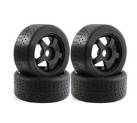 RC Jouets Pneus Compatible Avec Arrma Pour Infraction Pour Felony Pour Limitless 1/7 Pièces De Voiture Télécommandée 4 Pneus 5 Rayons 100 X 42 Mm, 42/100, Jantes Hexagonales 17 Mm(Black)