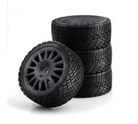 RC Jouets Pneus Compatible Avec TAMIYA WRC C3 1/10 Pièces De Mise À Niveau Pour Voiture Télécommandée Accessoires De Rechange 4 Pièces 67 Mm Pour Pneu De Rallye Avec Jante(Gray)