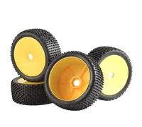 RC Jouets Pneus Pour Nitro Pour HPI Pour HSP Pour Kyosho Pour ZD 1/8 4WD 4PCS 112mm Off Road Pour Buggy Pneus Roue 17mm Moyeux Hexagonaux RC Pour Voiture Course(Yellow)