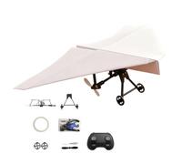 RC Kit de Construction d'avion en Papier Électrique Télécommandé Jouet | Ensemble d'entraînement d'avion en papier pour enfants, adultes, vacances, fête d'anniversaire, parc, arbres, intérieur