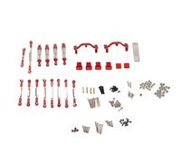 RC -Kit de remplacement de mise à niveau de voiture en alliage d'aluminium absorbeur de chocs -Barre de traction pour WPL C24 C14 C14K C24K rouge