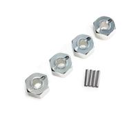 RC Maquettes Accessoires Compatible Avec MJX Pour Hyper Go H16 16207 14301 14210 1/14 1/16 RC Voiture Améliorations Pièces 4 Pièces 12 Mm Métal Roue Hexagone Moyeu Adaptateur(Silver)