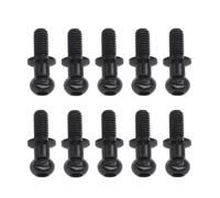 RC Maquettes Accessoires pour Tamiya pour TT01 pour TT02 pour Sakura D5 1/10 10 Pièces Métal M3 Vis À Tête Sphérique Hexagonale Voiture Drift RC Détachées(Black)