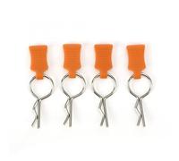 RC Maquettes Accessoires Pour Traxxas 1/5 1/8 RC Carrosserie Coque Clip Broche Avec Support De Fixation Ensemble Accessoires Remplacement Pièces Crawler Pièce Rechange(Orange)